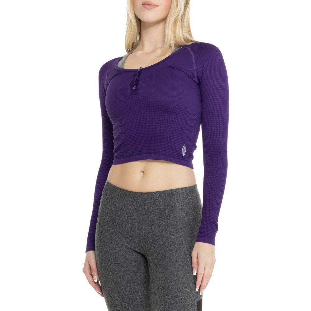 NWT Free People Bail Out Long Sleeve - Dark Amethyst XS/S